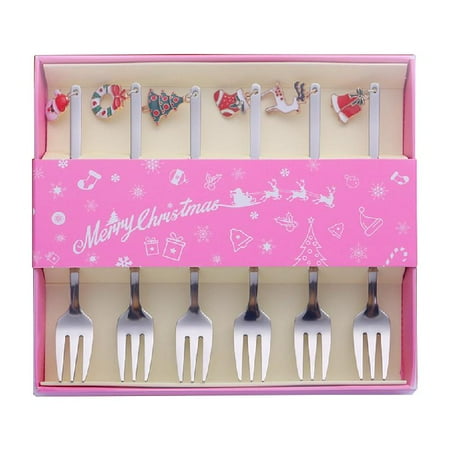 6 PCS Stainless Steel Material Fruit Fork Food Pick for Christmas Festival Party
6 PCS Stainless Steel Material Fruit Fork Food Pick for Christmas Festival Party