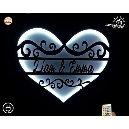 Custom Heart Led Light Sign Personalized Valentines Day Gift Newly Wedding Bedroom Night Lamp NewlyWed Couple Name Decor Anniversary Gift
Custom Heart Led Light Sign Personalized Valentines Day Gift Newly Wedding Bedroom Night Lamp NewlyWed Couple Name Decor Anniversary Gift
