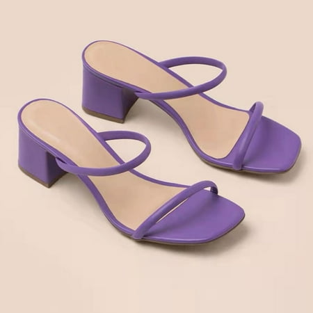 HIMIWAY Wedge Sandals for Women Summer Square with Slippers Fashion Sexy Versatile Sandals Women Purple 37
HIMIWAY Wedge Sandals for Women Summer Square with Slippers Fashion Sexy Versatile Sandals Women Purple 37