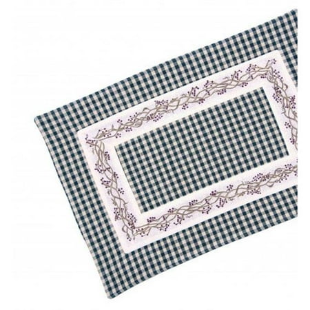 13 x 36 in. Fused Table Runner Berryvine Green