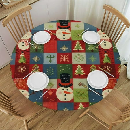 Red Background Round Table Cover Stain Resistant Washable Indoor Outdoor Tablecloth Kitchen Dining Parties 100% Polyester Fiber Christmas Theme 54-58
Red Background Round Table Cover Stain Resistant Washable Indoor Outdoor Tablecloth Kitchen Dining Parties 100% Polyester Fiber Christmas Theme 54-58