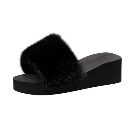 GNEIKDEING Indoor Outdoor Women Slip-on Open Toe Wedges Warm Winter Slipper Shoes Gift on Clearance
GNEIKDEING Indoor Outdoor Women Slip-on Open Toe Wedges Warm Winter Slipper Shoes Gift on Clearance