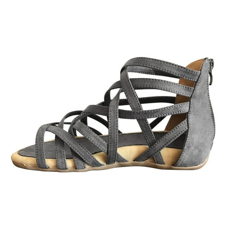 Tangnade Winter Clearance Fashion Casual Open Toe Cross Strap Wedges Sandals Zipper Shoes for Women
Tangnade Winter Clearance Fashion Casual Open Toe Cross Strap Wedges Sandals Zipper Shoes for Women