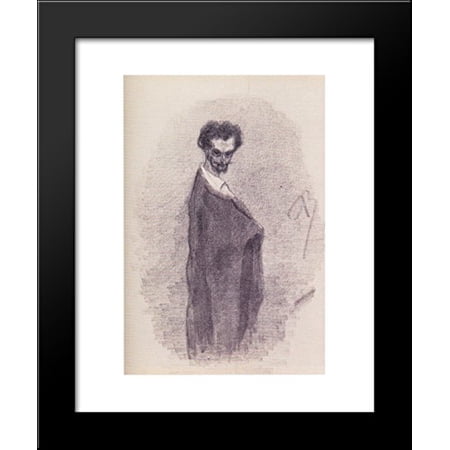 Satanic Self-Portrait 20x24 Framed Art Print by Felicien Rops