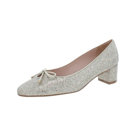 STUART WEITZMAN Womens Gold Glitter Bow Accent Padded Gabby Round Toe Block Heel Slip On Dress Pumps 9.5
STUART WEITZMAN Womens Gold Glitter Bow Accent Padded Gabby Round Toe Block Heel Slip On Dress Pumps 9.5