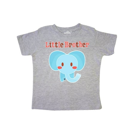 Inktastic Little Brother elephant Gift Toddler Boy Girl T-Shirt