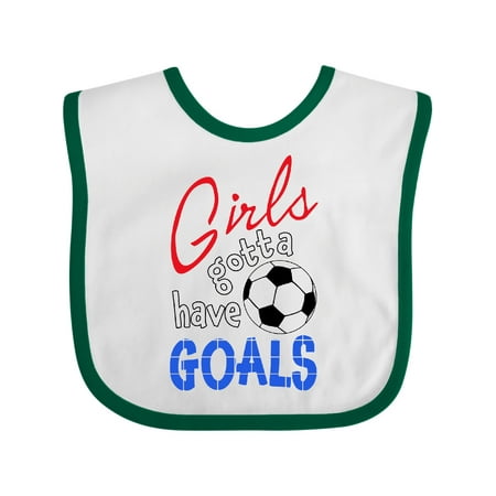 Inktastic Girls Gotta Have Goals with Soccer Ball Gift Baby Boy or Baby Girl Bib
Inktastic Girls Gotta Have Goals with Soccer Ball Gift Baby Boy or Baby Girl Bib