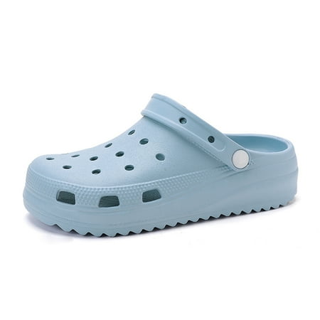 Gardener Platform Clogs Beach Sandals Slippers for Women Slip On Garden Shoes