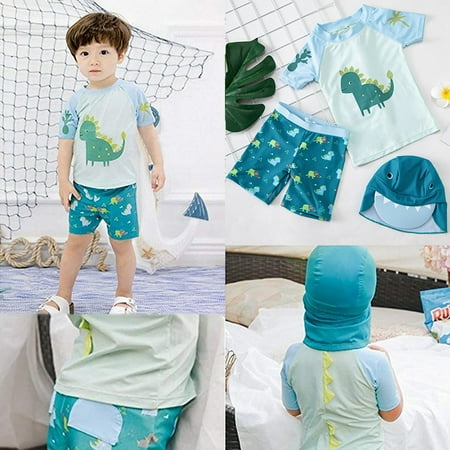 CHGBMOK Summer Toddler Swimsuit Baby Kids Boys Cartoon Dinosaur Print+Dinosaur Shorts+Hat Swimwear Sets
CHGBMOK Summer Toddler Swimsuit Baby Kids Boys Cartoon Dinosaur Print+Dinosaur Shorts+Hat Swimwear Sets