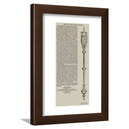 Mace of the Royal Society Framed Print Wall Art