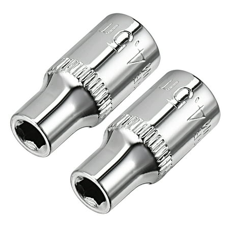 Unique Bargains 2Pcs 1/4-inch Drive 4.5mm Cr-V 6-Point Shallow Socket 
Unique Bargains 2Pcs 1/4-inch Drive 4.5mm Cr-V 6-Point Shallow Socket