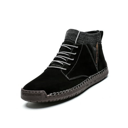 Rotosw Men Booties Casual Leather Boot Lace Up Ankle Boots Breathable Faux Suede Winter Shoes Office Comfortable Bootie Black 5.5
Rotosw Men Booties Casual Leather Boot Lace Up Ankle Boots Breathable Faux Suede Winter Shoes Office Comfortable Bootie Black 5.5