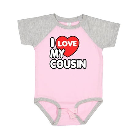 Inktastic I Love My Cousin Gift Baby Boy or Baby Girl Bodysuit