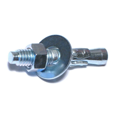 3/8 x 2-1/4 Zinc Plated Steel Concrete Wedge Stud Anchor Bolts WAS-078