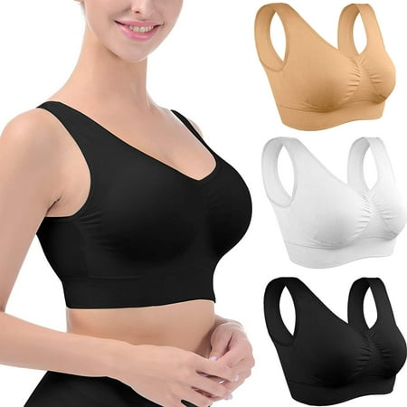 Elbourn 1Pack Plus Size Women s Sports Bras Padded Seamless Comfort Everyday Sleep Bra
Elbourn 1Pack Plus Size Women s Sports Bras Padded Seamless Comfort Everyday Sleep Bra