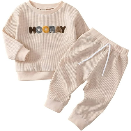 Unisex Kids Toddler Baby Boy Girl Fall Winter Clothes Embroidery Long Sleeve Pullover Sweatshirt Top and Pants 2PCS Outfits Set 12-18 Months
Unisex Kids Toddler Baby Boy Girl Fall Winter Clothes Embroidery Long Sleeve Pullover Sweatshirt Top and Pants 2PCS Outfits Set 12-18 Months