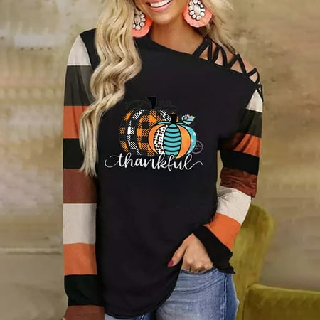 Zedker Cute Tops for Women Fall Womens Plus Size Tops Dressy Casual Work Women Long Sleeves Shoulder Off-The-Shoulder Strap Color Block Thanksgiving Printed Blouse Tunic Tops
Zedker Cute Tops for Women Fall Womens Plus Size Tops Dressy Casual Work Women Long Sleeves Shoulder Off-The-Shoulder Strap Color Block Thanksgiving Printed Blouse Tunic Tops
