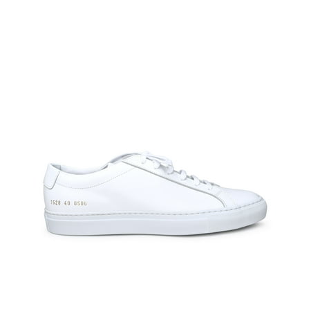 Common Projects Man White Leather Achilles Sneakers