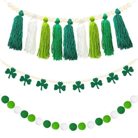 St. Patrick s Wooden Bead String Pulling Flag Green Hair Ball String Wooden Bead String Home Decoration 
St. Patrick s Wooden Bead String Pulling Flag Green Hair Ball String Wooden Bead String Home Decoration