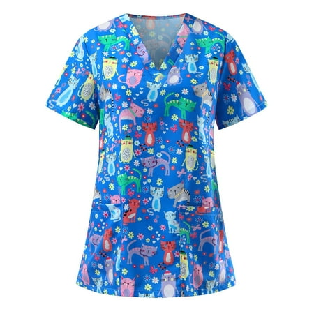 QAZXD Women s Polyster Uniform Daily Stretch V Neck Stretch Medical Scrub Top with Two Pockets
QAZXD Women s Polyster Uniform Daily Stretch V Neck Stretch Medical Scrub Top with Two Pockets