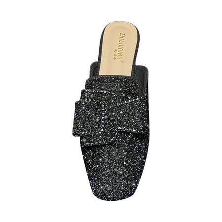 nsendm Female Shoes Adult Fuzzy House Slippers for Women Shoes Low Heel Flat Head Rhinestone Colorful Print Half House Slippers Women Summer Black 8
nsendm Female Shoes Adult Fuzzy House Slippers for Women Shoes Low Heel Flat Head Rhinestone Colorful Print Half House Slippers Women Summer Black 8