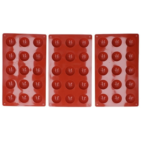 3Pcs Cake Mold 15 Hole Hemispherical Silicone Chocolate Mold Food Grade Dessert Bakeware
3Pcs Cake Mold 15 Hole Hemispherical Silicone Chocolate Mold Food Grade Dessert Bakeware