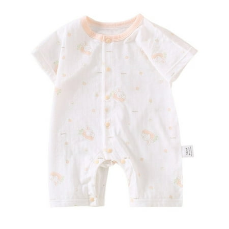 Jamicy Baby Bodysuits Girl Children Summer Thin Newborn Cotton Printing Round Neck Short Sleeved Short Suit Rompers White
Jamicy Baby Bodysuits Girl Children Summer Thin Newborn Cotton Printing Round Neck Short Sleeved Short Suit Rompers White