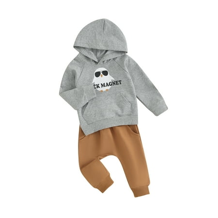 Baby Boy 2 Piece Clothes Set Long Sleeve Hoodie Chick Magnet Print Sweatshirt and Elastic Pants Outfits for Toddler Fall
Baby Boy 2 Piece Clothes Set Long Sleeve Hoodie Chick Magnet Print Sweatshirt and Elastic Pants Outfits for Toddler Fall