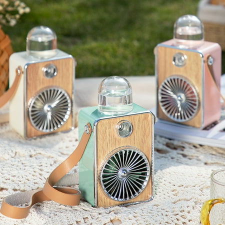 Hesroicy 900mAh Misting Fan Retro Adjustable 3-speed USB Rechargeable Mini Fan for Outdoor
Hesroicy 900mAh Misting Fan Retro Adjustable 3-speed USB Rechargeable Mini Fan for Outdoor