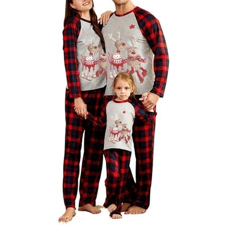 Family Matching Christmas Sets Elk Plaid Christmas Sleepwear Xmas Matching Jammies for Adults and Kids
Family Matching Christmas Sets Elk Plaid Christmas Sleepwear Xmas Matching Jammies for Adults and Kids