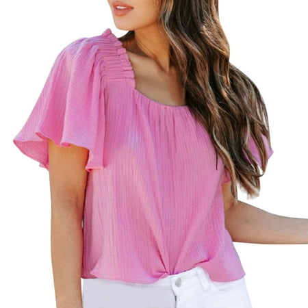 Womens Button Front Shirts Ladies Casual Summer Adjustable One Shoulder Elastic Solid Color Shirt Bra Set
Womens Button Front Shirts Ladies Casual Summer Adjustable One Shoulder Elastic Solid Color Shirt Bra Set