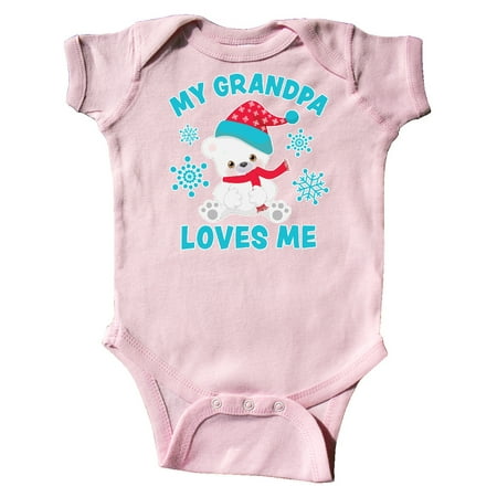 Inktastic Polar Bear My Grandpa Loves Me in Santa Hat with Snowflakes Gift Baby Boy or Baby Girl Bodysuit
Inktastic Polar Bear My Grandpa Loves Me in Santa Hat with Snowflakes Gift Baby Boy or Baby Girl Bodysuit