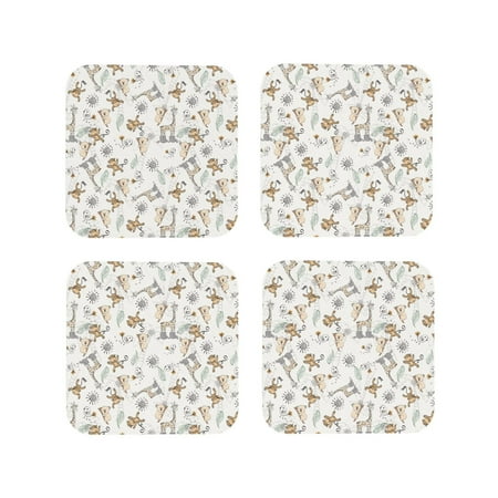 Leather Coasters Set of 4 - giraffe monkey Lightweight Non-Slip Drink Coasters for Desk Anti-Scalding Desk Cup Coasters for Office Table Decor Square
Leather Coasters Set of 4 - giraffe monkey Lightweight Non-Slip Drink Coasters for Desk Anti-Scalding Desk Cup Coasters for Office Table Decor Square
