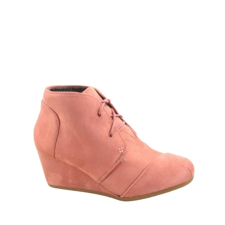 Patricia-1 Women s Casual Oxford Ankle Booties Lace up Low Wedge Shoes