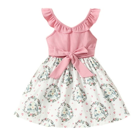 AIMAOMI Girls Child Sleeveless Easter Flowers Rabbit Prints Suspenders Bow Tie Dresses Princess Dress H
AIMAOMI Girls Child Sleeveless Easter Flowers Rabbit Prints Suspenders Bow Tie Dresses Princess Dress H