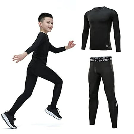 2PCS/Set Thermal Underwear for Children Sports 28 Black 
2PCS/Set Thermal Underwear for Children Sports 28 Black