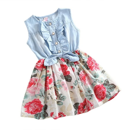 Chaoren Kids Dress Denim Breathable Girls Baby Girls Floral Printing Dress for Daily Life
Chaoren Kids Dress Denim Breathable Girls Baby Girls Floral Printing Dress for Daily Life