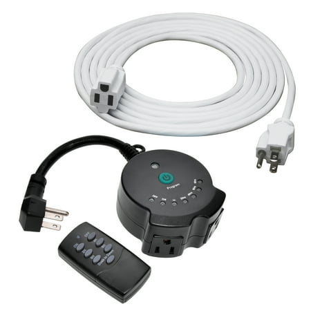 Clear Power Outdoor Lighting Timer with 12 ft Indoor/Outdoor Extension Cord CPCO95005
Clear Power Outdoor Lighting Timer with 12 ft Indoor/Outdoor Extension Cord CPCO95005