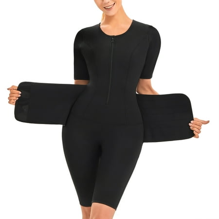 Loday Women Full Body Sauna Suits Sweat Waist Trainer StrapNeoprene Body Shaper Waist Trimmer Shapewear Bodysuits
Loday Women Full Body Sauna Suits Sweat Waist Trainer StrapNeoprene Body Shaper Waist Trimmer Shapewear Bodysuits