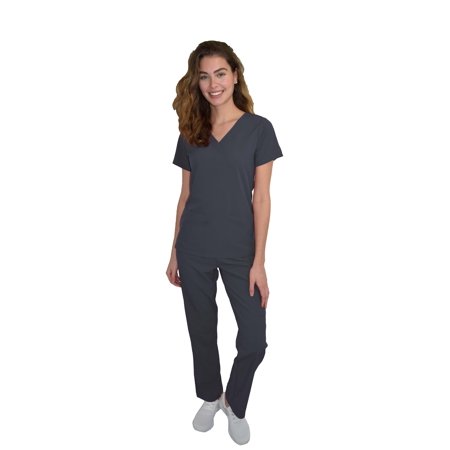 Womens Medical Scrub Set GT 4FLEX Vneck Top and Pant-Pewter-XL
Womens Medical Scrub Set GT 4FLEX Vneck Top and Pant-Pewter-XL