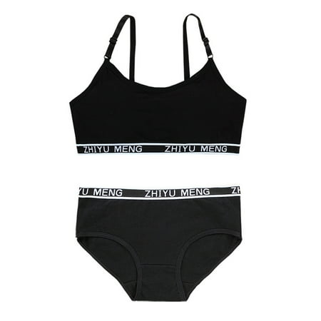 Students Bra Vest Brassiere Panties Teenagers Girls Lingerie Cotton Underwear