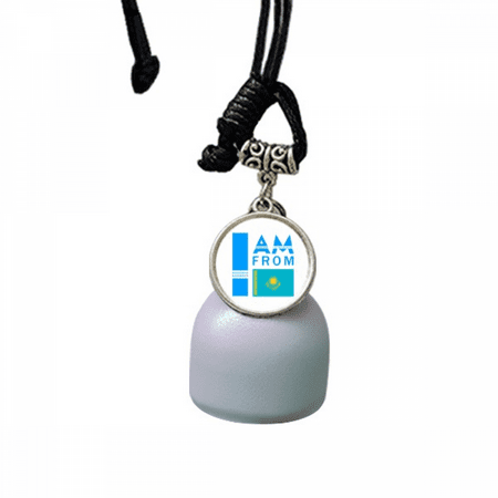 I Am From Kazakstan Art Deco Fashion Wind Chimes Bell Car Pendant