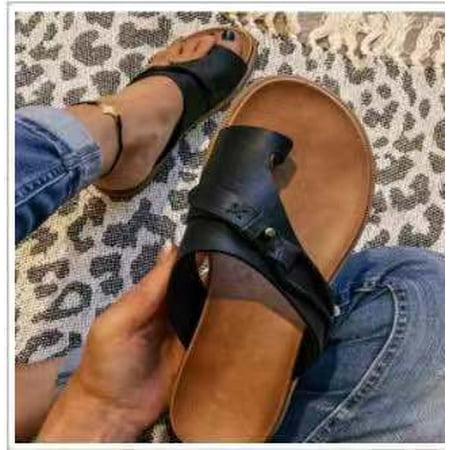 Sandals for Women Orthotic Sandal Correction Leather Open Toe Slippers Flat Heel Flip Flops Summer Casual Beach
Sandals for Women Orthotic Sandal Correction Leather Open Toe Slippers Flat Heel Flip Flops Summer Casual Beach