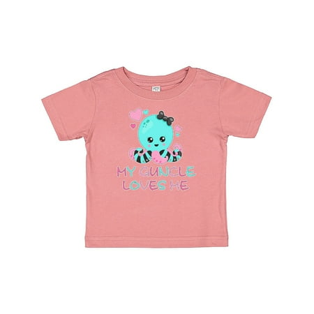 Inktastic My Guncle Loves Me- cute octopus and hearts Gift Baby Boy or Baby Girl T-Shirt
Inktastic My Guncle Loves Me- cute octopus and hearts Gift Baby Boy or Baby Girl T-Shirt