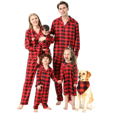 brilliantme Christmas Pajamas for Family Long Sleeve Tops Pants 2PCS Christmas PJs Romper Family Matching Xmas Sleepwear
brilliantme Christmas Pajamas for Family Long Sleeve Tops Pants 2PCS Christmas PJs Romper Family Matching Xmas Sleepwear