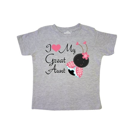 Inktastic I Love My Great Aunt Gift Toddler Toddler Girl T-Shirt