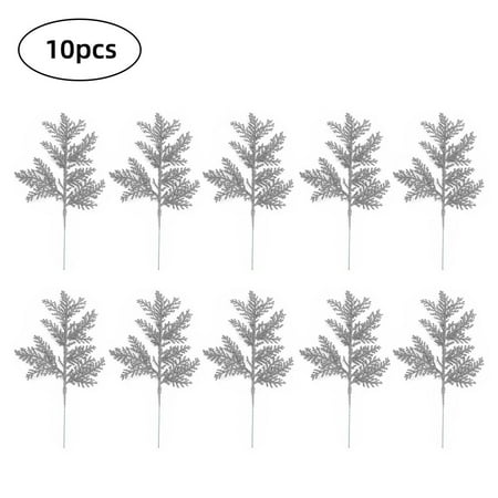 10 pcs Artificial Christmas Glitter Fern Leaves Red Mock Branch Spray Christmas Tree Decorations DIY Wreath Wedding Pendants Unique(Silver)
10 pcs Artificial Christmas Glitter Fern Leaves Red Mock Branch Spray Christmas Tree Decorations DIY Wreath Wedding Pendants Unique(Silver)