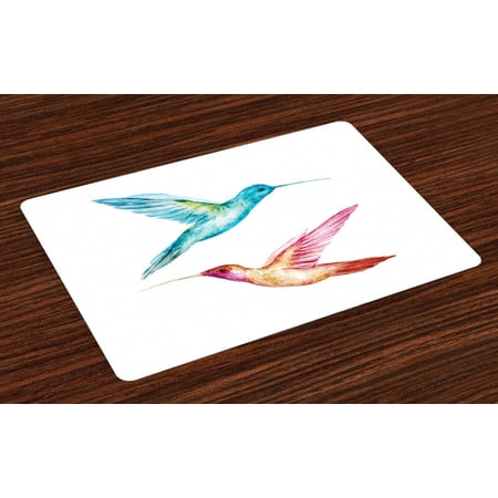 Ambesonne Watercolor Place Mats Set of 4 Colorful Hummingbird Standard Size Multicolor
Ambesonne Watercolor Place Mats Set of 4 Colorful Hummingbird Standard Size Multicolor