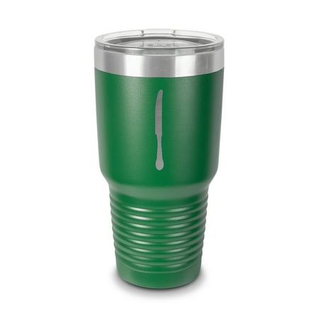 Knife Tumbler 30 oz - Laser Engraved w/ Clear Lid - Stainless Steel - Vacuum Insulated - Double Walled - Travel Mug - cook cooking kitchen chef culinary - Green
Knife Tumbler 30 oz - Laser Engraved w/ Clear Lid - Stainless Steel - Vacuum Insulated - Double Walled - Travel Mug - cook cooking kitchen chef culinary - Green