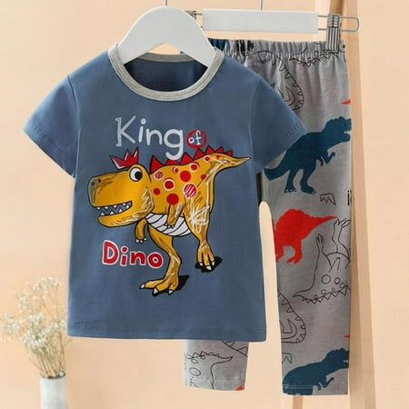 Summer Kids Boys Sleepwear Girl Cotton Cartoon Sets Children Homewear Dinosaur PajamasBoy Kids Nightwear Toddler Baby Clothes Outfits
Summer Kids Boys Sleepwear Girl Cotton Cartoon Sets Children Homewear Dinosaur PajamasBoy Kids Nightwear Toddler Baby Clothes Outfits